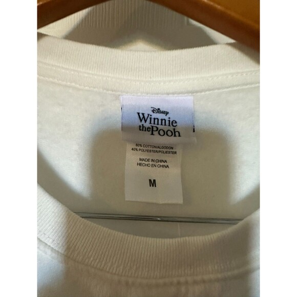 NEW NWT White Med WINNIE THE POOH Christmas Holiday LIGHT UP Roomy Sweatshirt - Picture 3 of 9